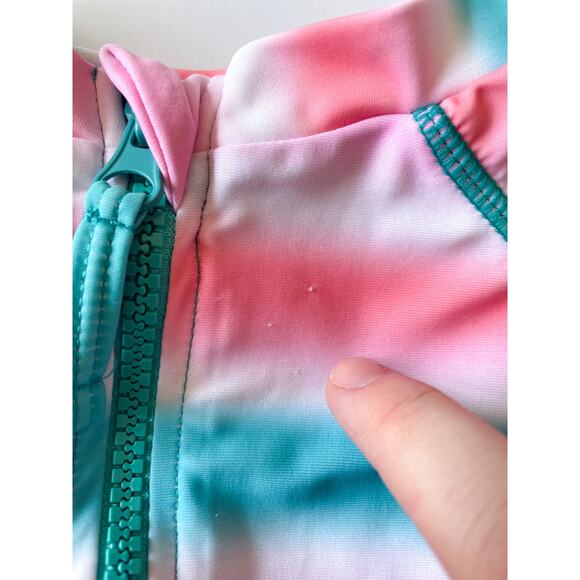 Andy & Evan Girls Short Sleeve Rash Guard Swim Top Size 5 - Picture 6 of 6